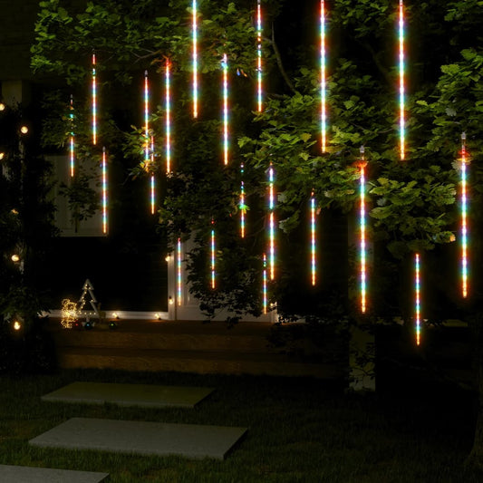 Luci Meteoriche 20 Pz 50Cm Colorate 720 Led Interni Esterni Multicolore