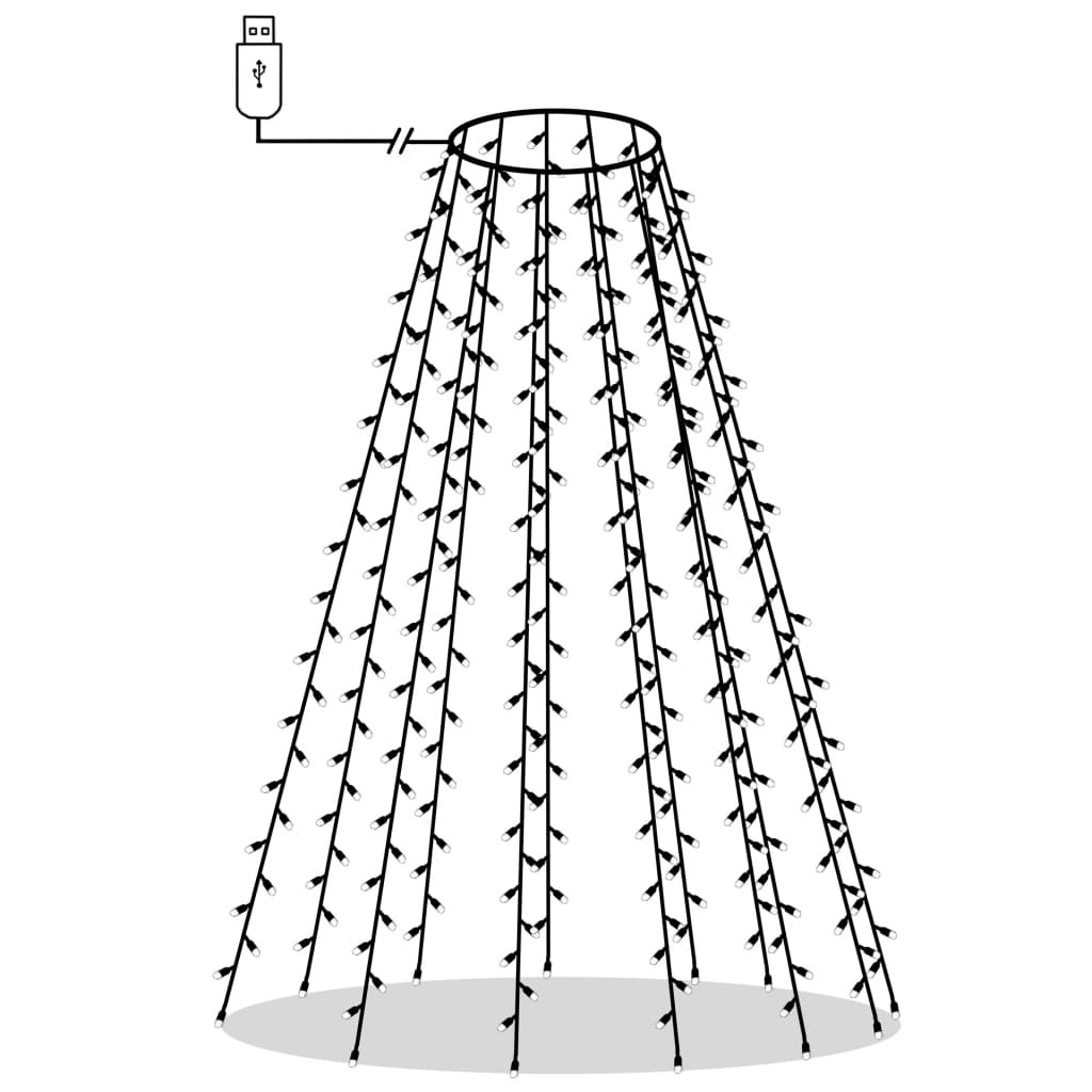 Rete Di Luce Per Albero Di Natale 180 Led