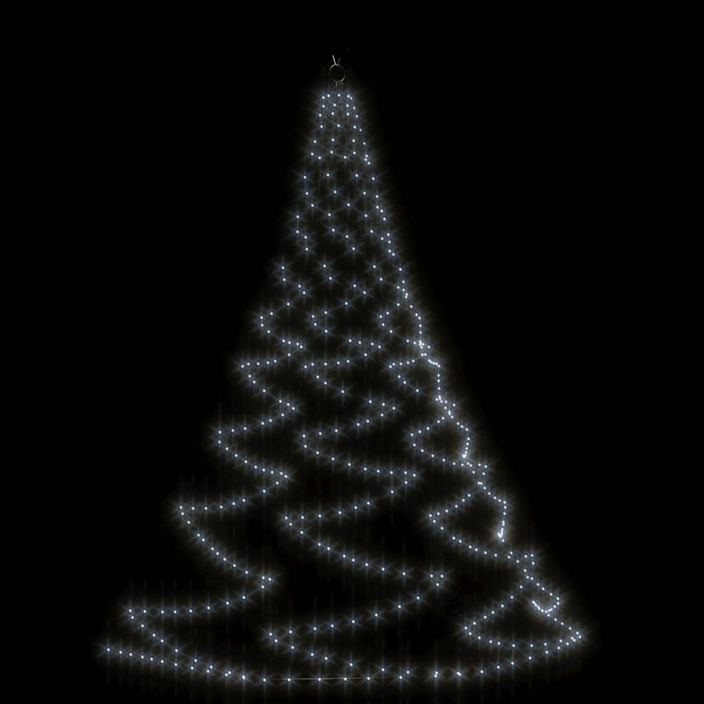 Albero Da Parete Con Gancio Metallico 260 Led 3 M