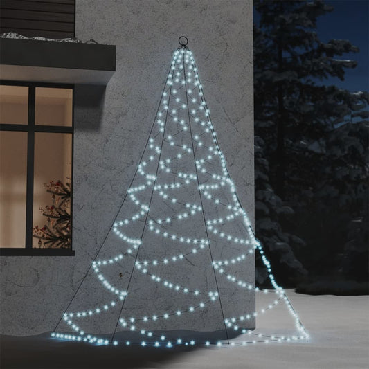 Albero Da Parete Con Gancio Metallico 260 Led 3 M