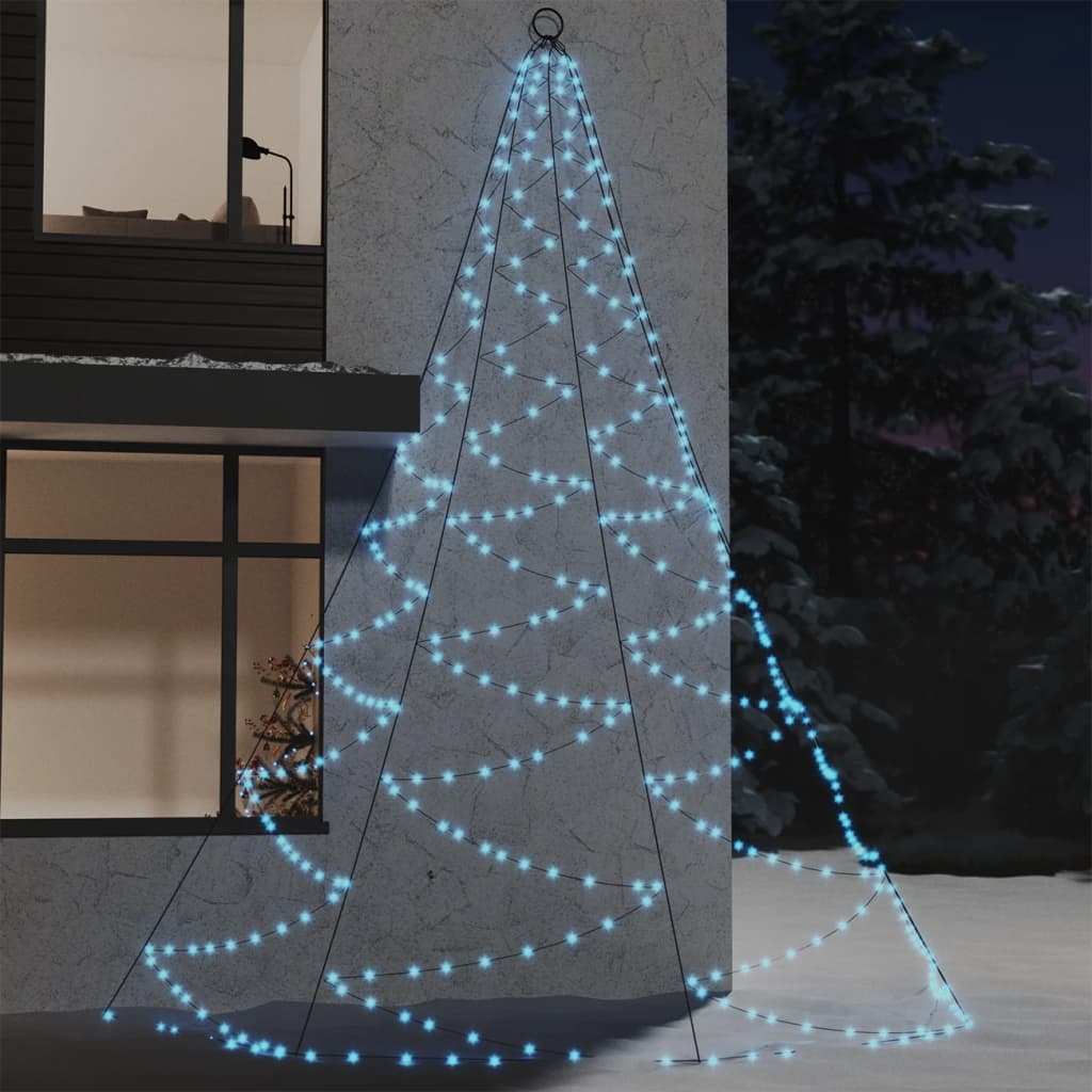 Albero Da Parete Con Gancio Metallico 260 Led 3 M