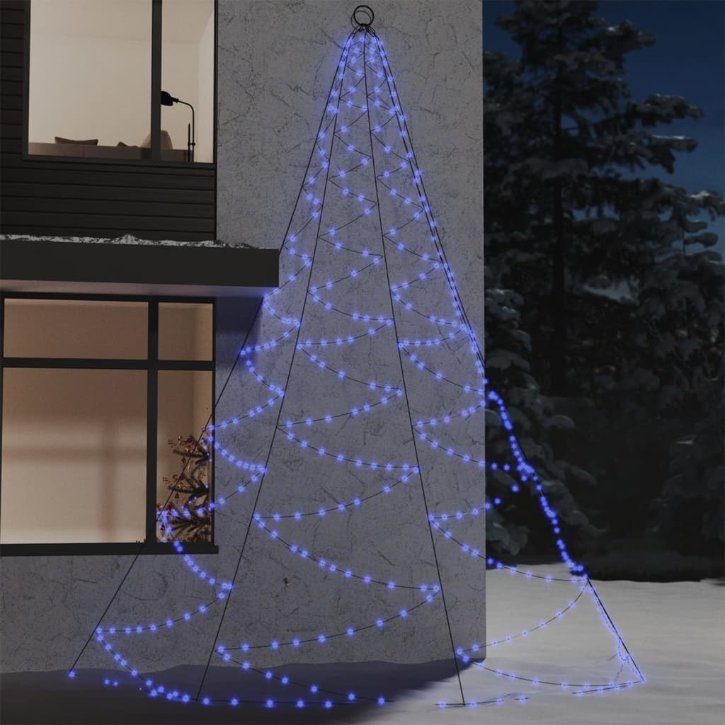 Albero Da Parete Con Gancio Metallico 260 Led 3 M