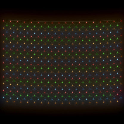 Luci Di Natale Rete Colorate 4X4M 544 Led Interni Esterni
