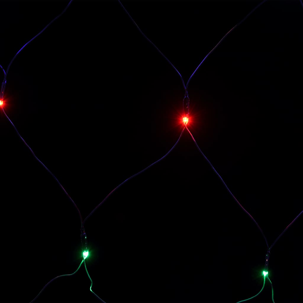Luci Di Natale Rete Colorate 4X4M 544 Led Interni Esterni