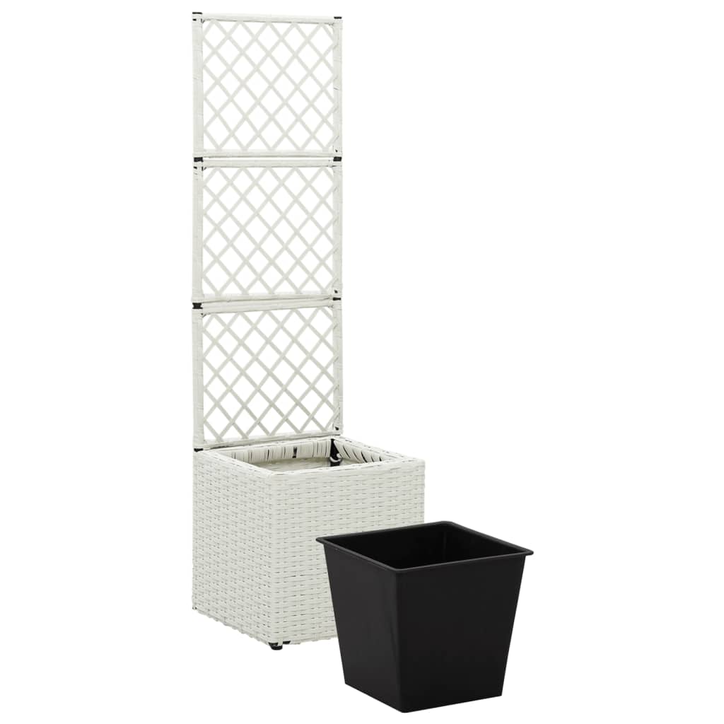 Letto Rialzato Traliccio 1 Vaso 30X30X107Cm Polyrattan