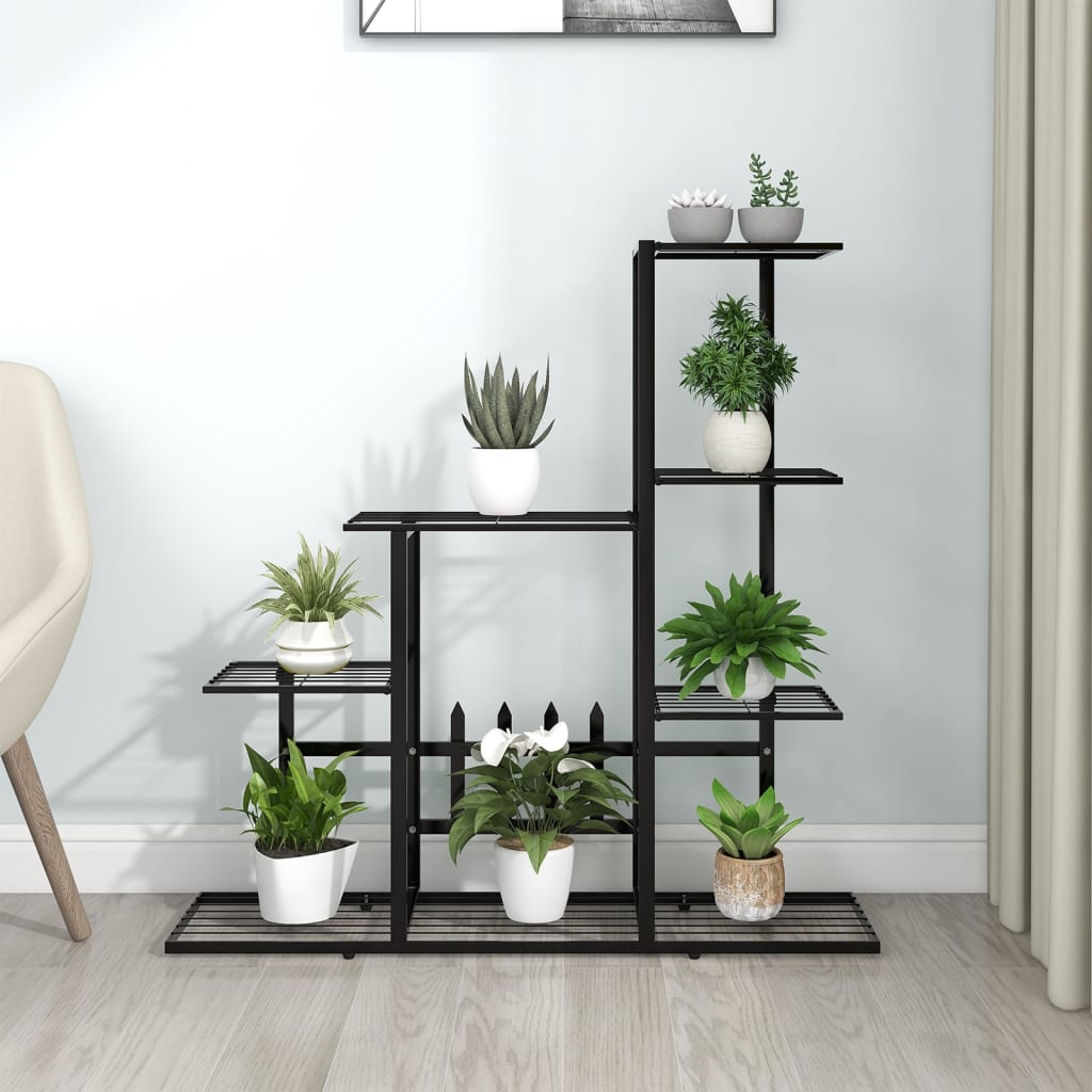 Portapiante 94,5X25X92,5 Cm In Metallo Nero