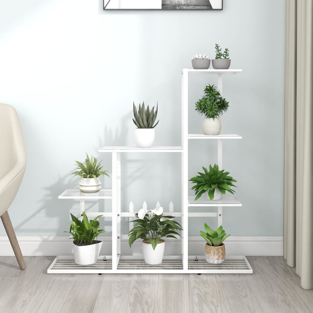 Portapiante 94,5X25X92,5 Cm In Metallo Bianco