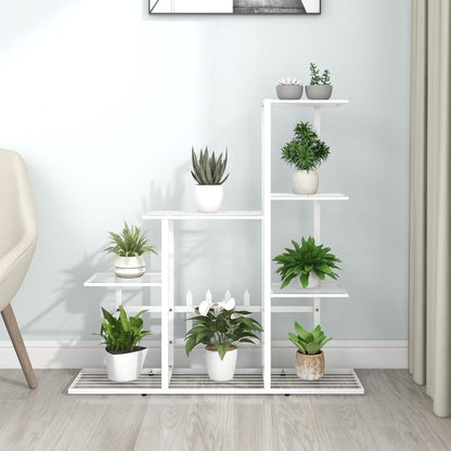 Portapiante 94,5X25X92,5 Cm In Metallo Bianco