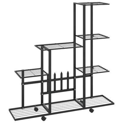 Portapiante 94,5X25X92,5 Cm In Metallo Nero