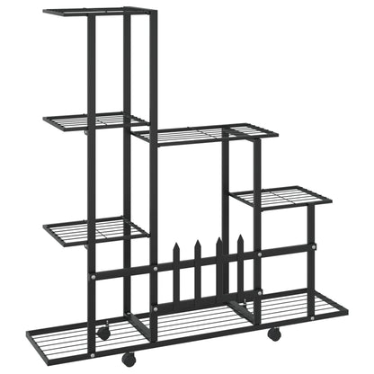 Portapiante 94,5X25X92,5 Cm In Metallo Nero