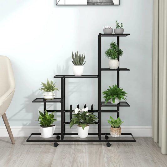 Portapiante 94,5X25X92,5 Cm In Metallo Nero