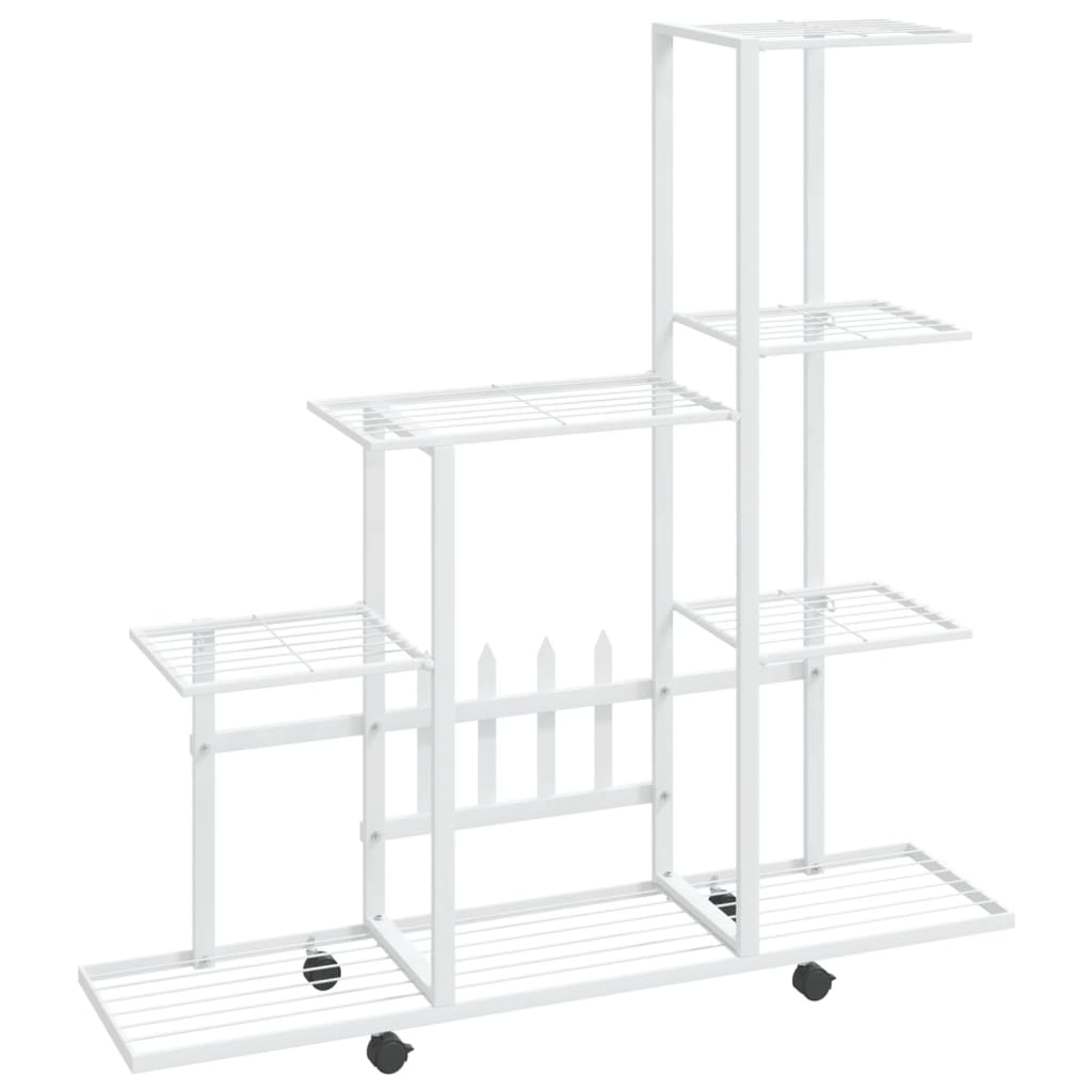 Portapiante 94,5X25X92,5 Cm In Metallo Bianco
