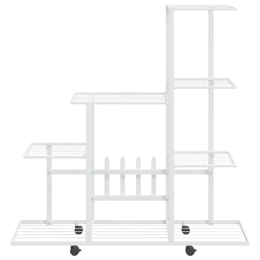 Portapiante 94,5X25X92,5 Cm In Metallo Bianco