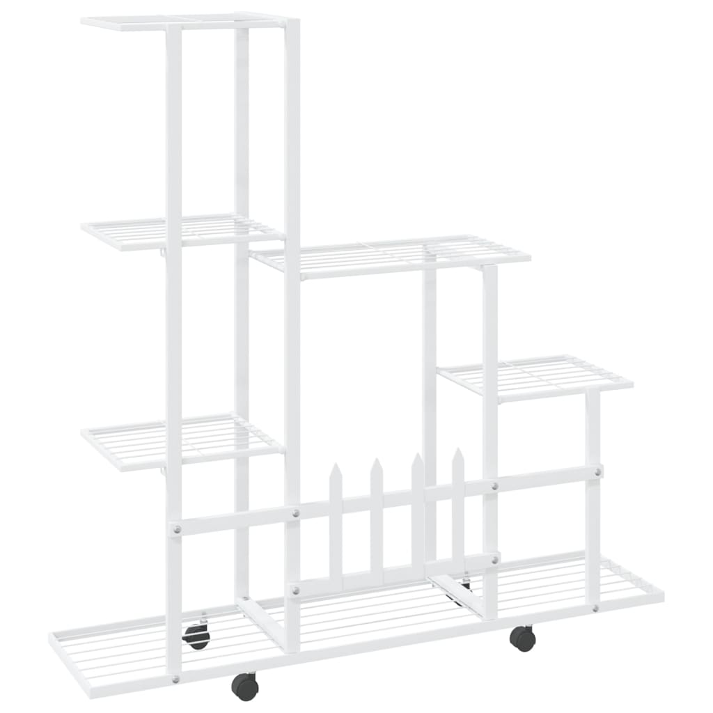 Portapiante 94,5X25X92,5 Cm In Metallo Bianco