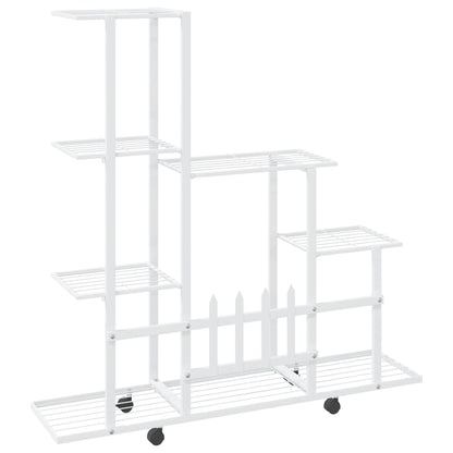 Portapiante 94,5X25X92,5 Cm In Metallo Bianco