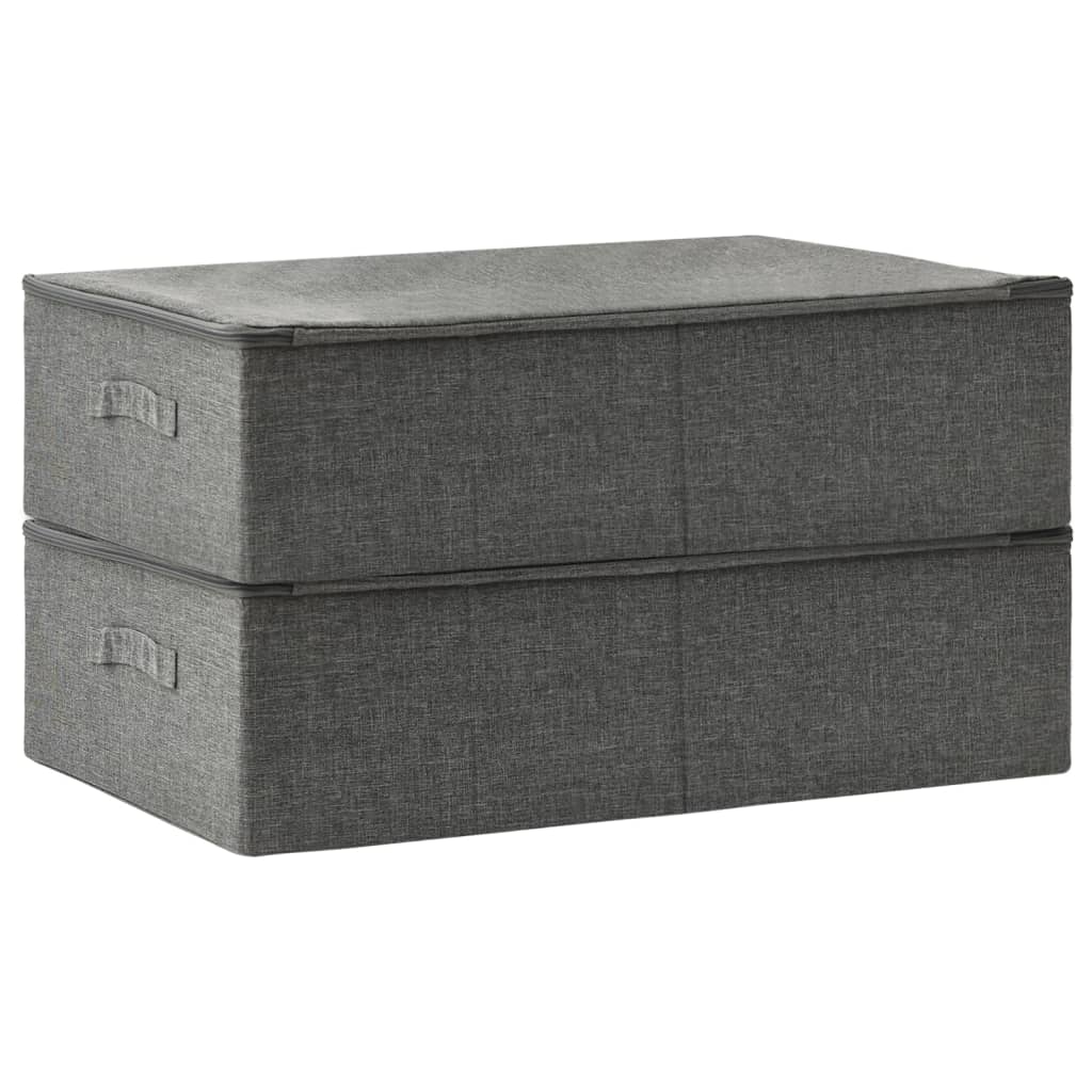 Scatole Portaoggetti 2Pz In Tessuto 70X40X18 Cm