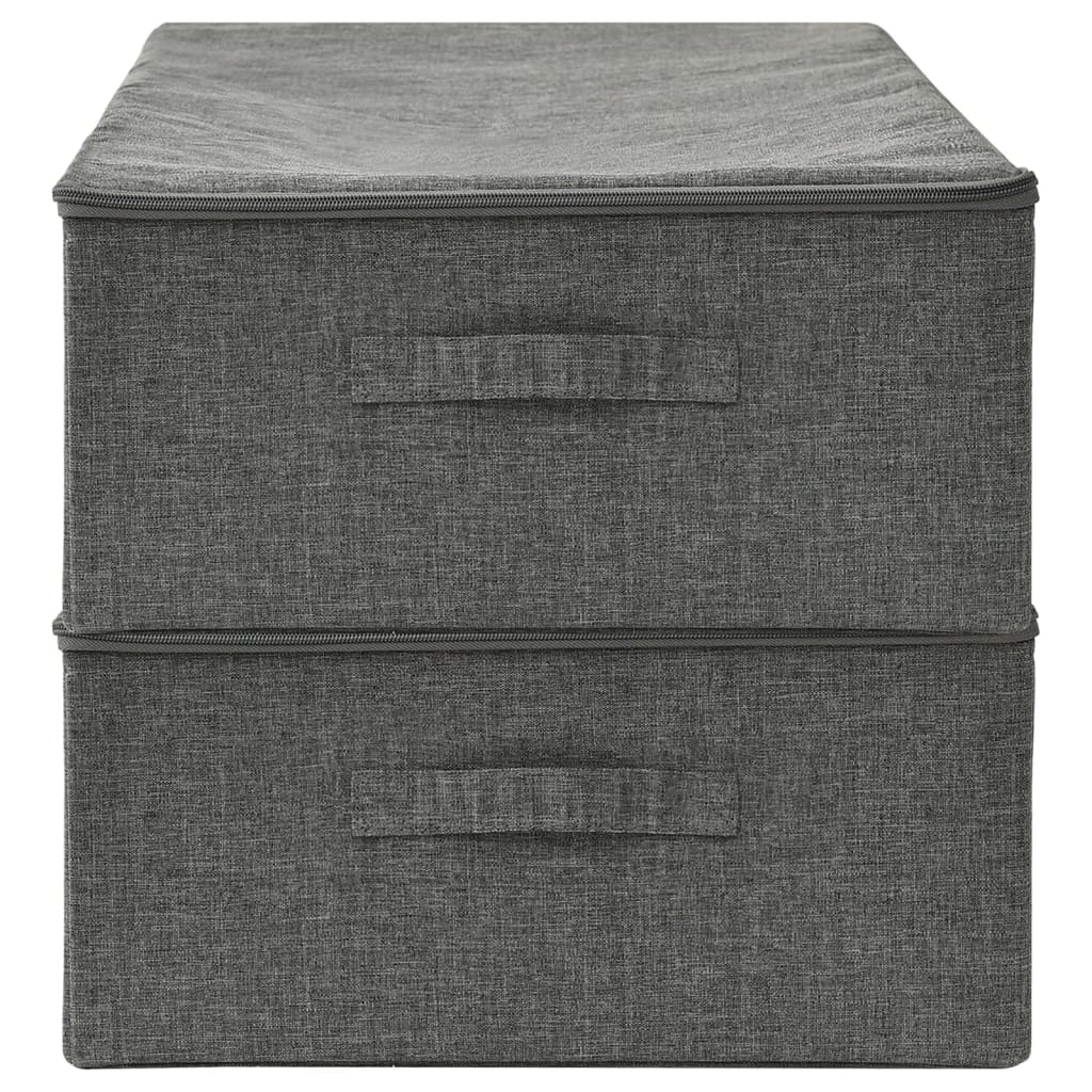Scatole Portaoggetti 2Pz In Tessuto 70X40X18 Cm