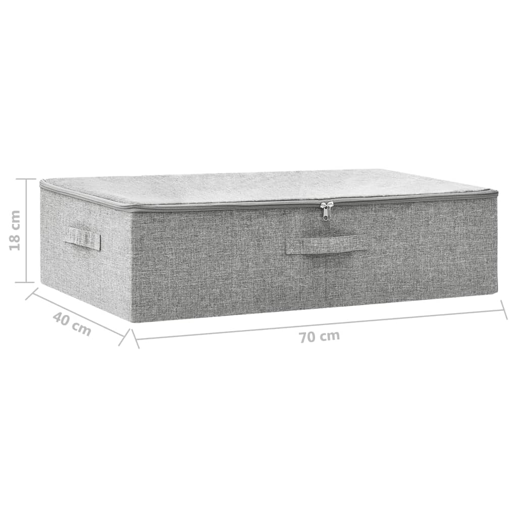 Scatola Portaoggetti In Tessuto 70X40X18 Cm