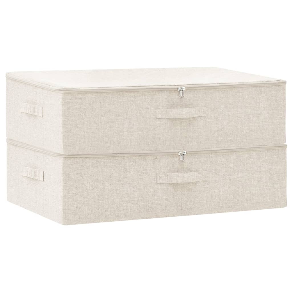 Scatole Portaoggetti 2Pz In Tessuto 70X40X18 Cm