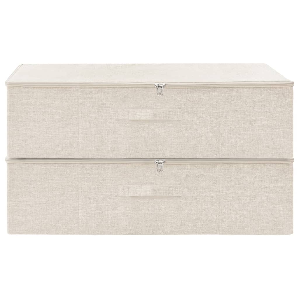 Scatole Portaoggetti 2Pz In Tessuto 70X40X18 Cm