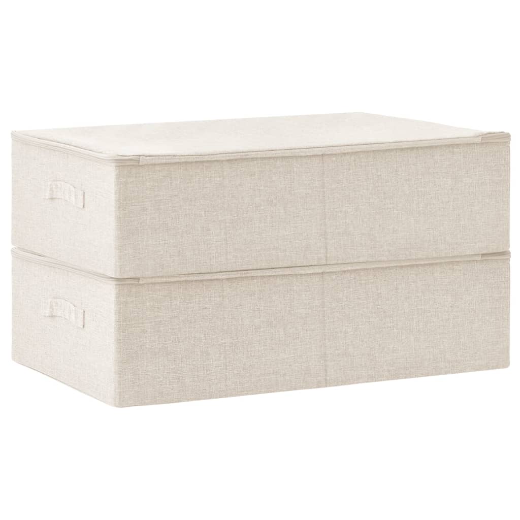 Scatole Portaoggetti 2Pz In Tessuto 70X40X18 Cm