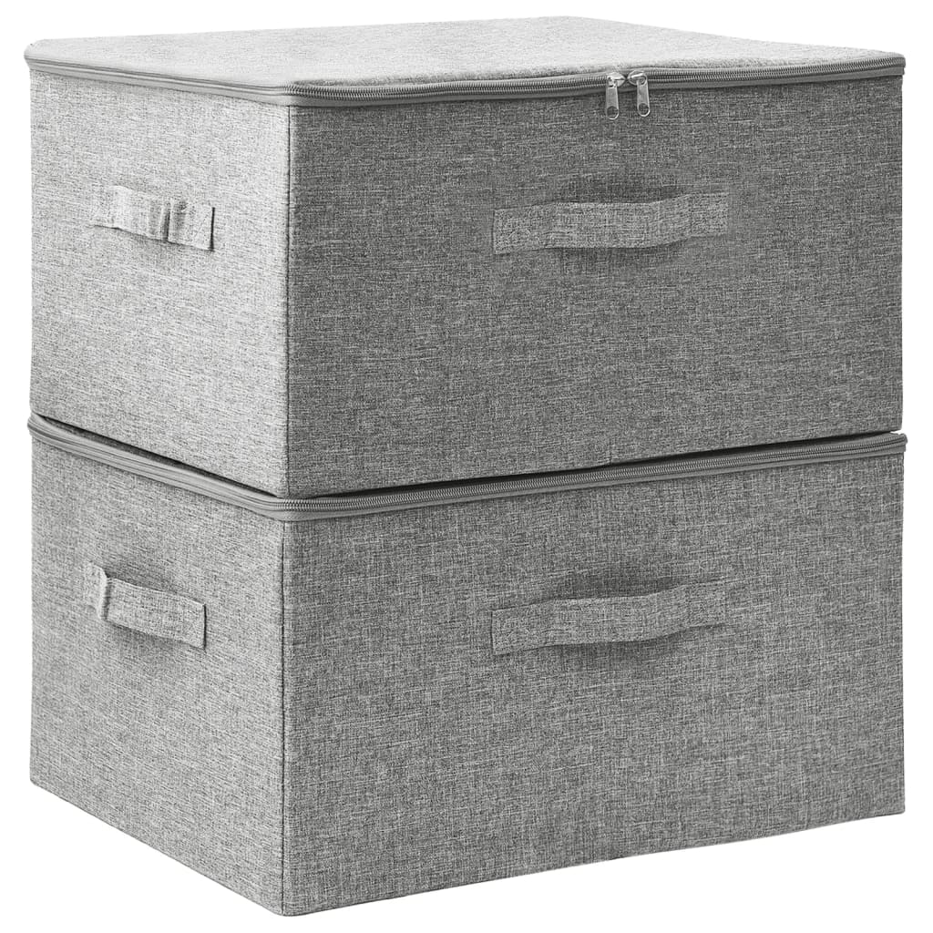 Scatole Portaoggetti 2Pz In Tessuto 43X34X23 Cm