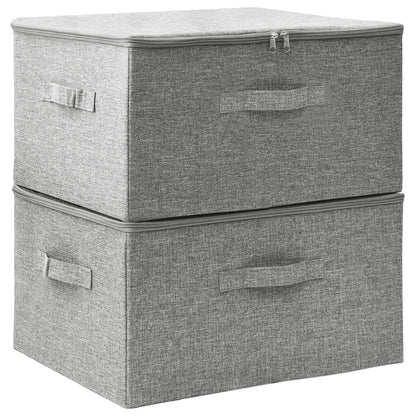 Scatole Portaoggetti 2Pz In Tessuto 43X34X23 Cm