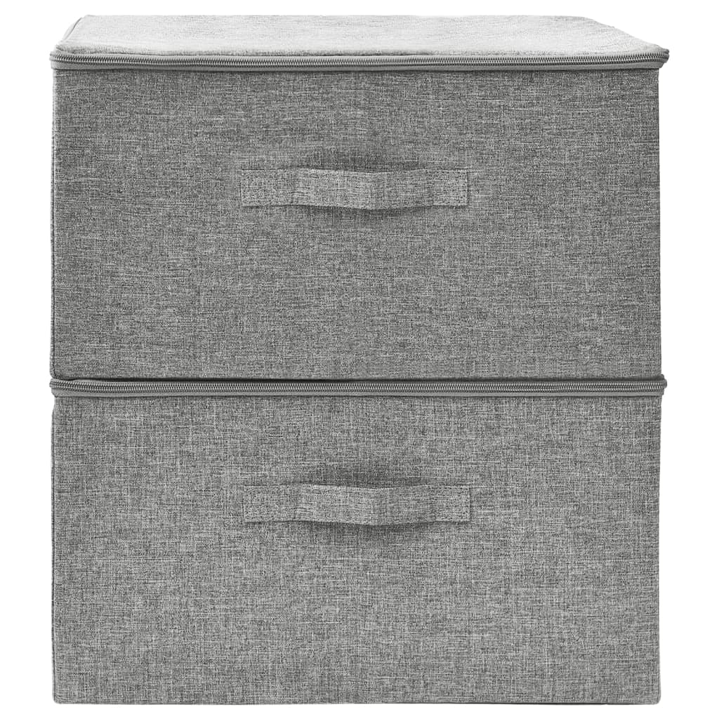 Scatole Portaoggetti 2Pz In Tessuto 43X34X23 Cm