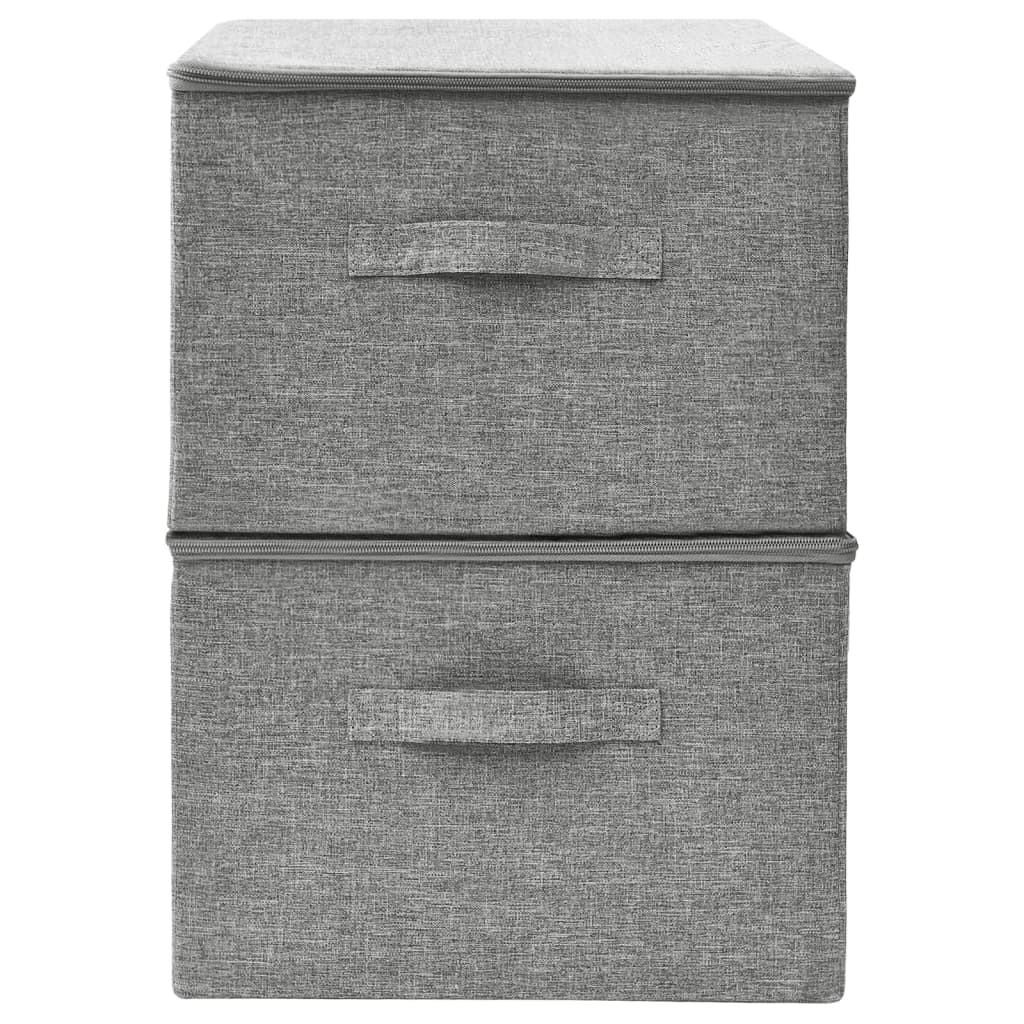 Scatole Portaoggetti 2Pz In Tessuto 43X34X23 Cm