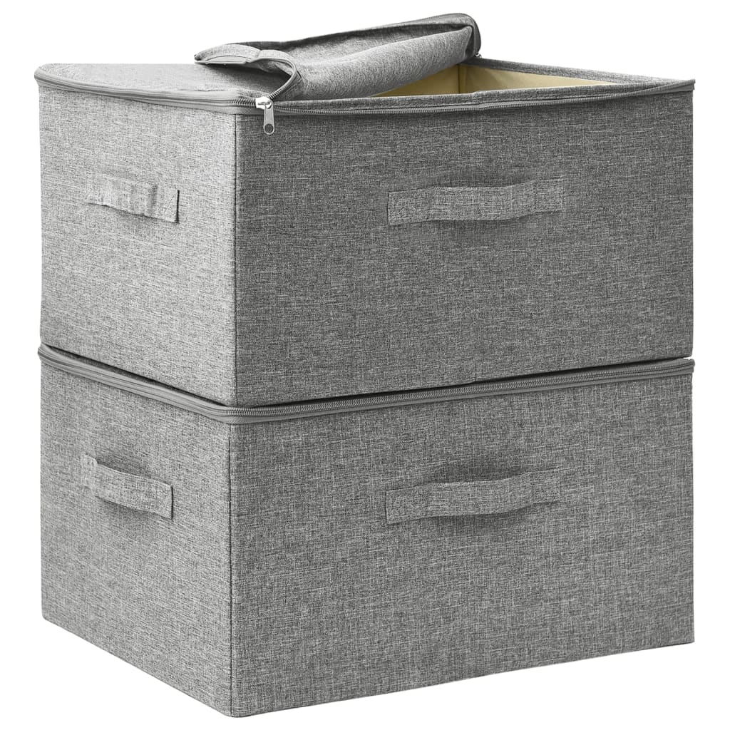 Scatole Portaoggetti 2Pz In Tessuto 43X34X23 Cm