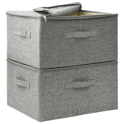 Scatole Portaoggetti 2Pz In Tessuto 43X34X23 Cm