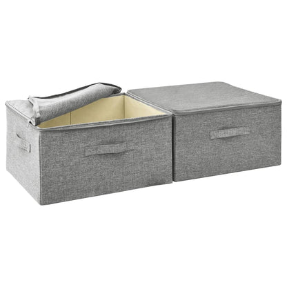 Scatole Portaoggetti 2Pz In Tessuto 43X34X23 Cm