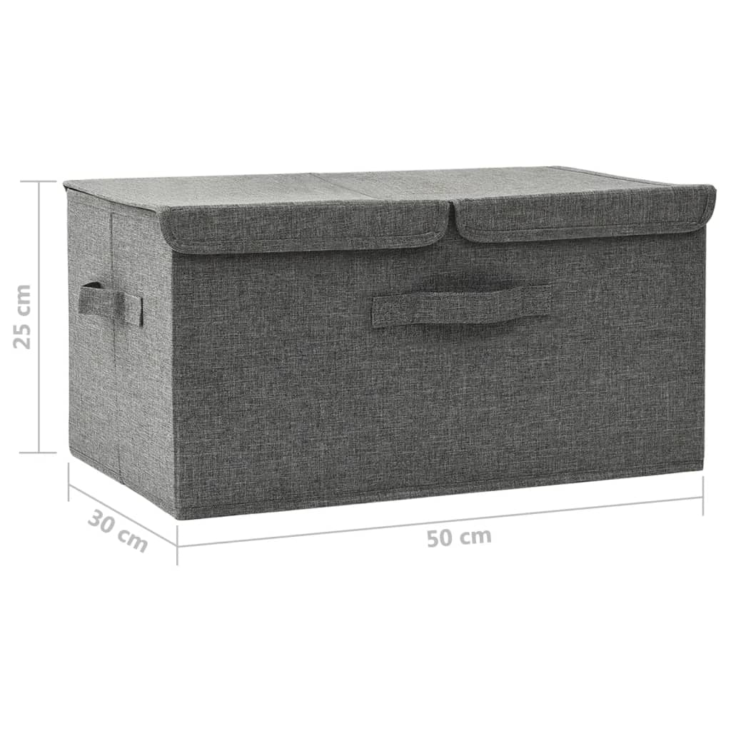 Scatola Portaoggetti In Tessuto 50X30X25 Cm