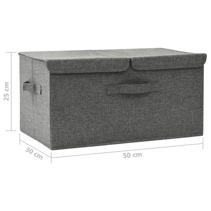 Scatola Portaoggetti In Tessuto 50X30X25 Cm
