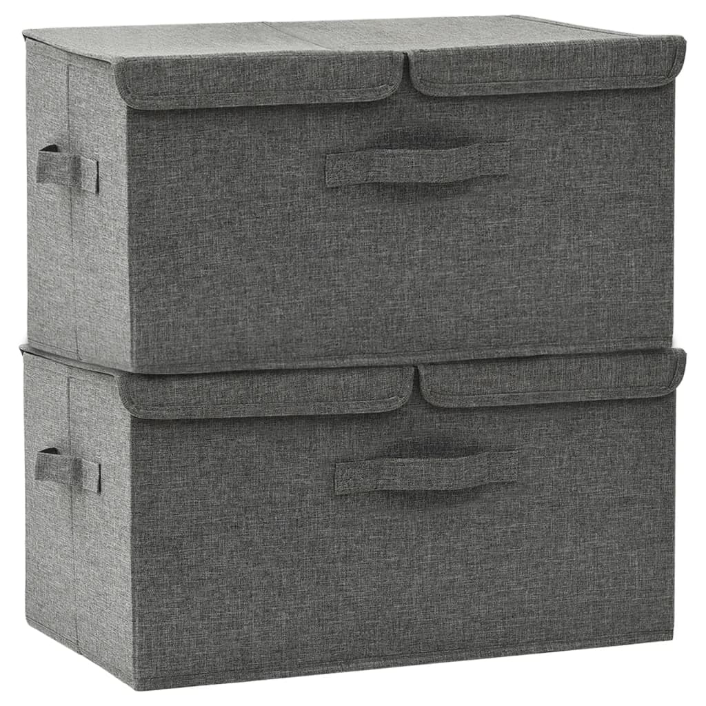 Scatole Portaoggetti 2Pz In Tessuto 50X30X25 Cm