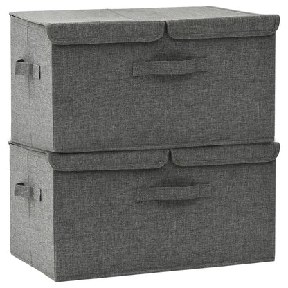 Scatole Portaoggetti 2Pz In Tessuto 50X30X25 Cm