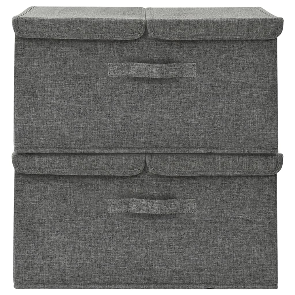 Scatole Portaoggetti 2Pz In Tessuto 50X30X25 Cm