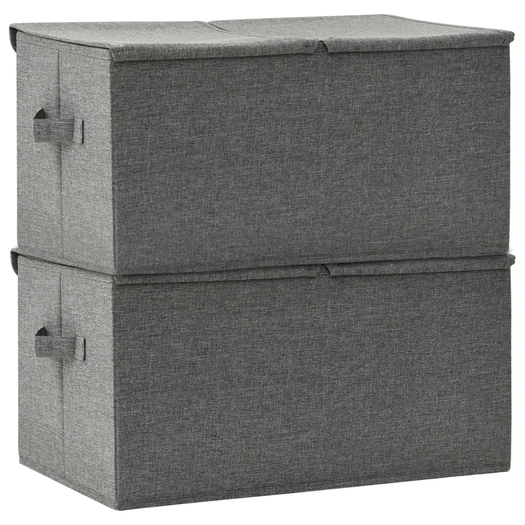 Scatole Portaoggetti 2Pz In Tessuto 50X30X25 Cm