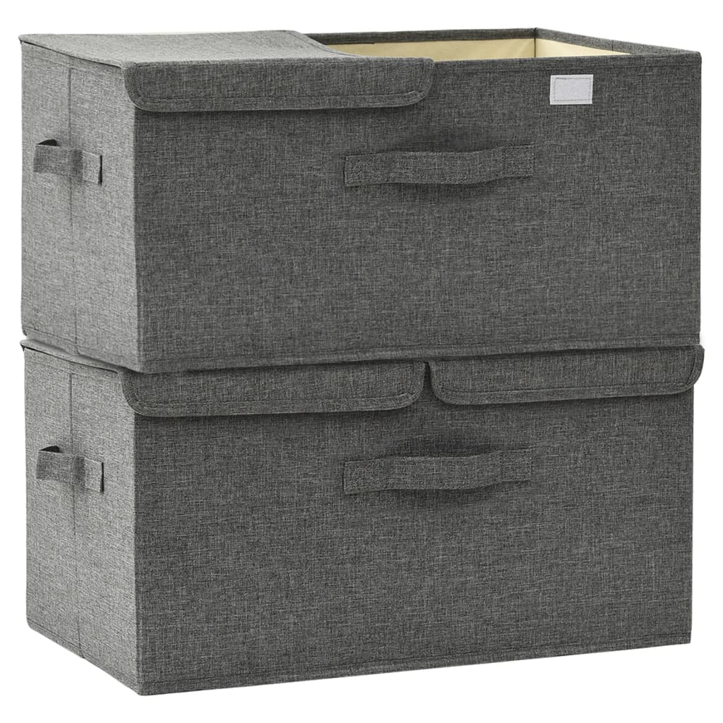 Scatole Portaoggetti 2Pz In Tessuto 50X30X25 Cm
