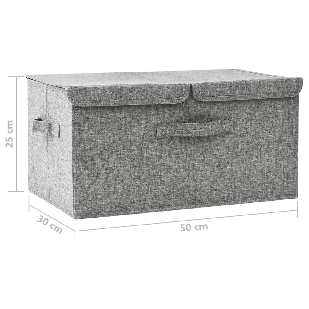 Scatola Portaoggetti In Tessuto 50X30X25 Cm