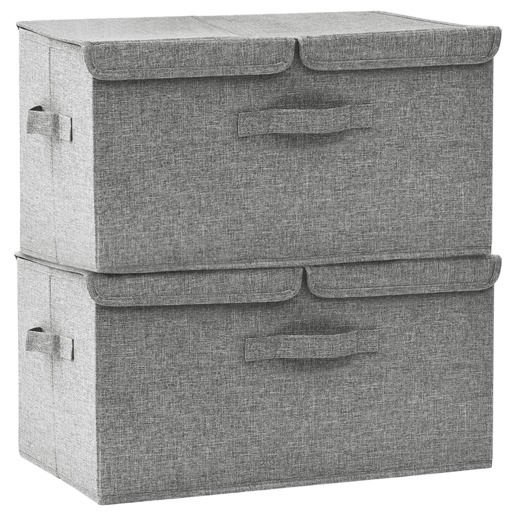 Scatole Portaoggetti 2Pz In Tessuto 50X30X25 Cm