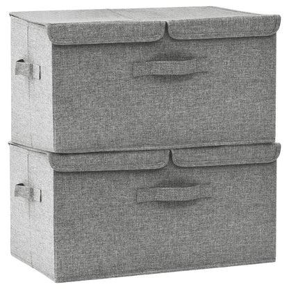 Scatole Portaoggetti 2Pz In Tessuto 50X30X25 Cm