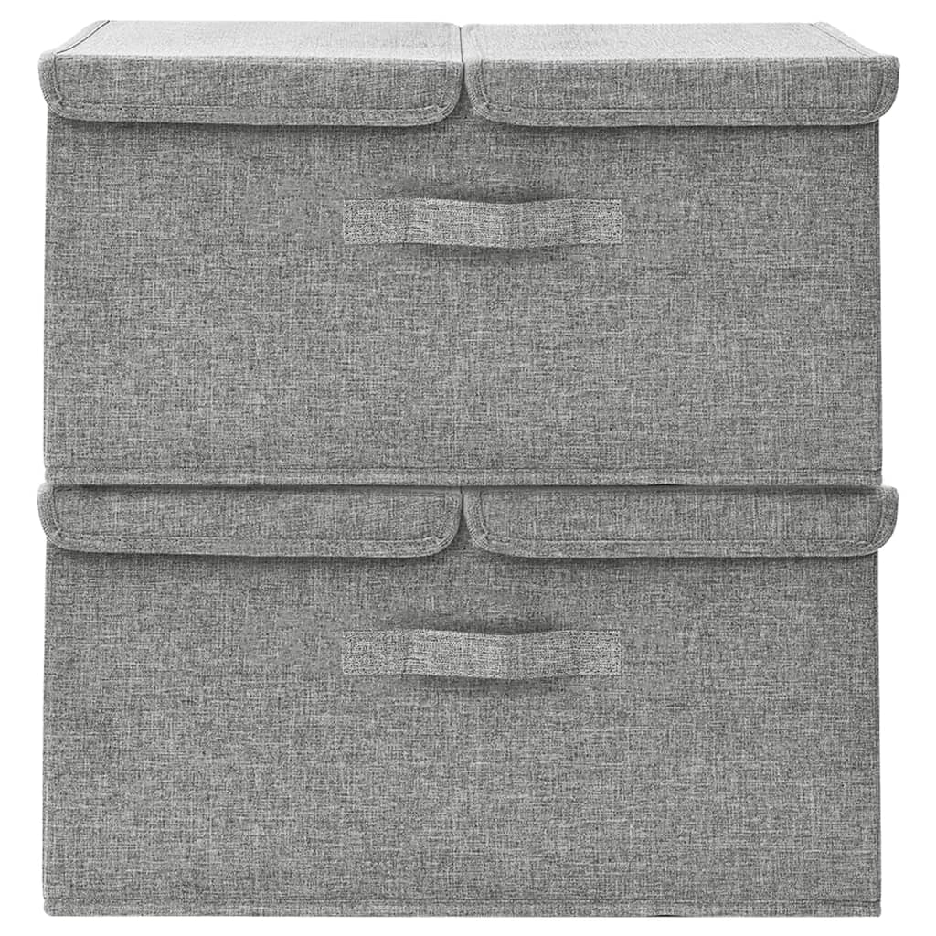 Scatole Portaoggetti 2Pz In Tessuto 50X30X25 Cm