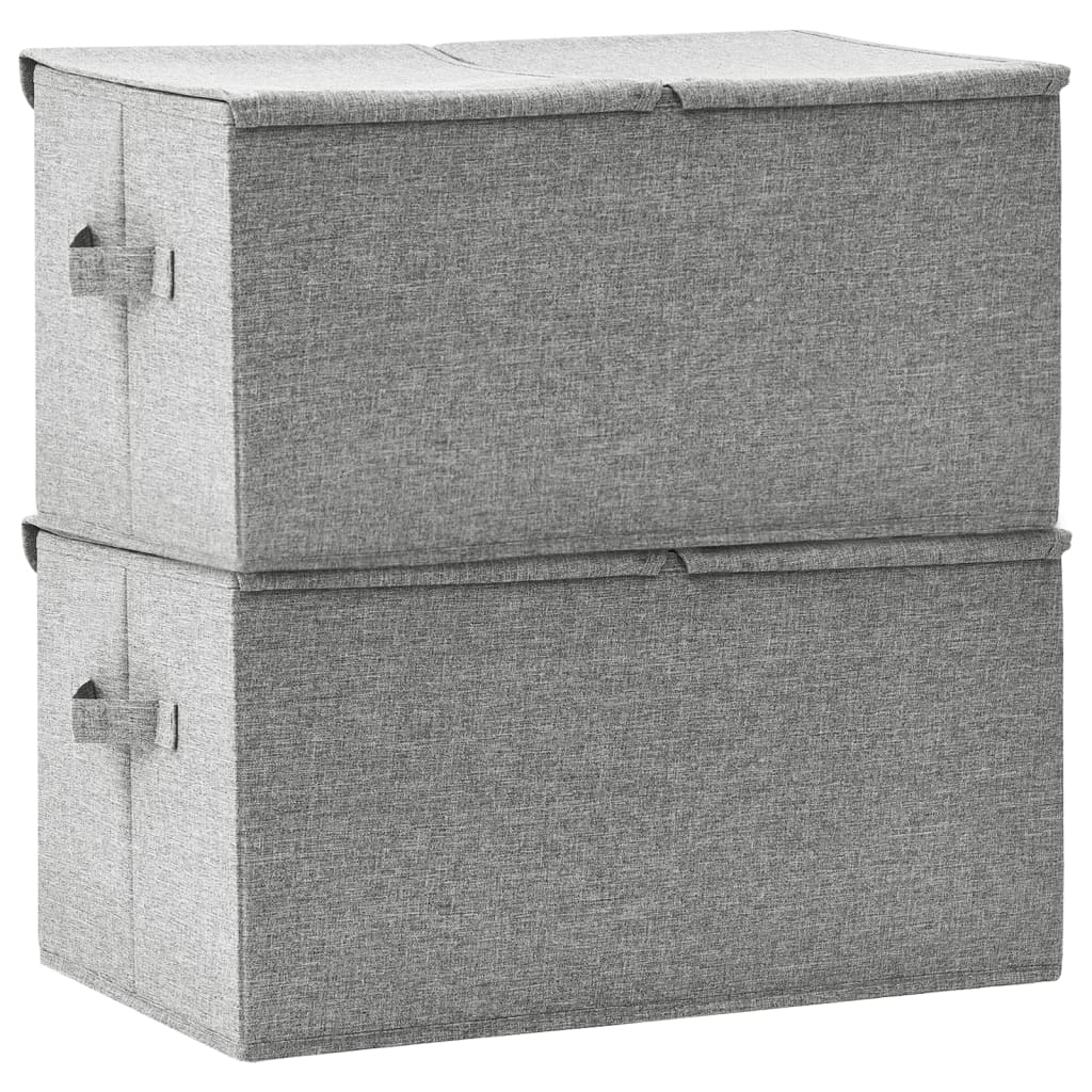 Scatole Portaoggetti 2Pz In Tessuto 50X30X25 Cm