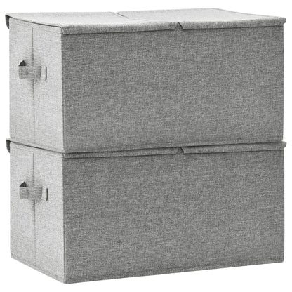 Scatole Portaoggetti 2Pz In Tessuto 50X30X25 Cm