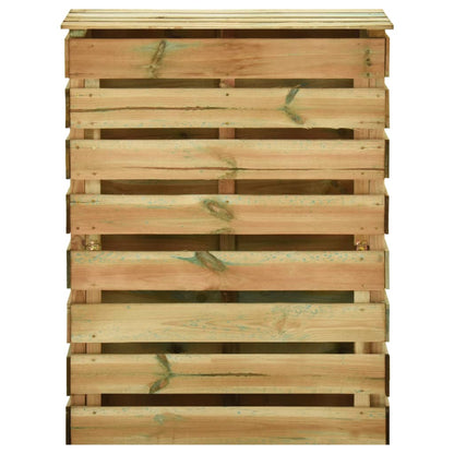 Compostiere Da Giardino Doghe 4 Pz 80X50X100 Cm Pino Impregnato