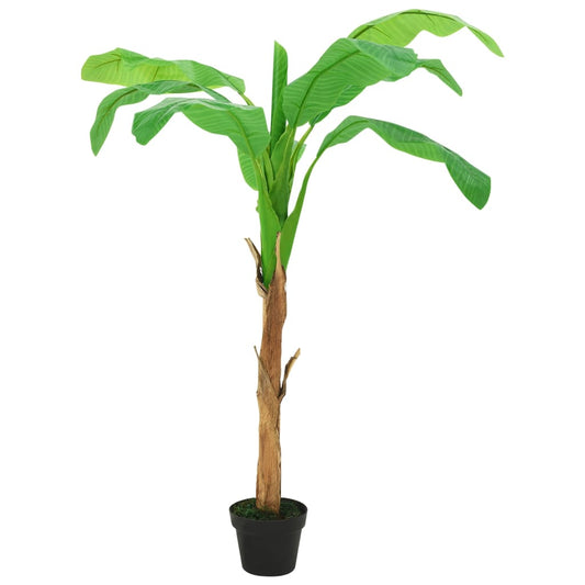 Albero Di Banane Artificiale Con Vaso Verde