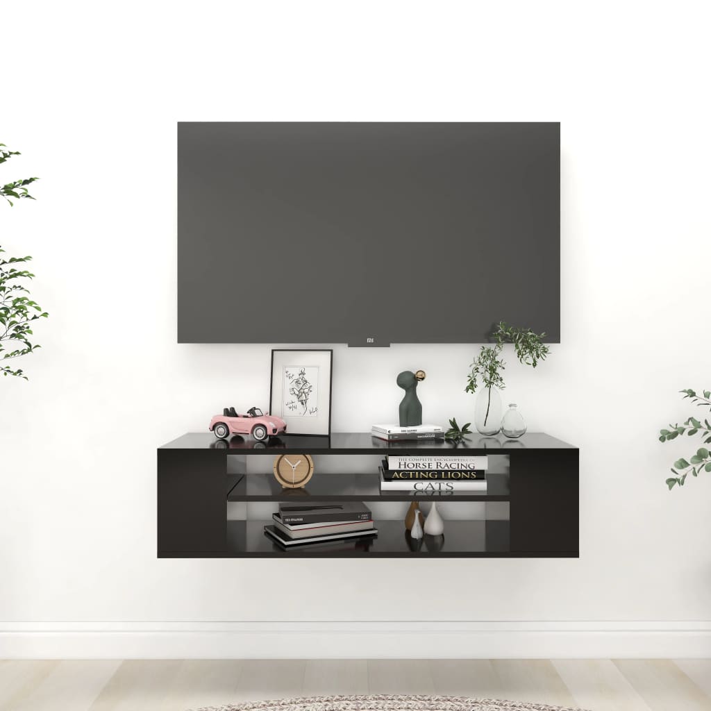 Pensile Porta Tv 100X30X26,5Cm Legno Multistrato