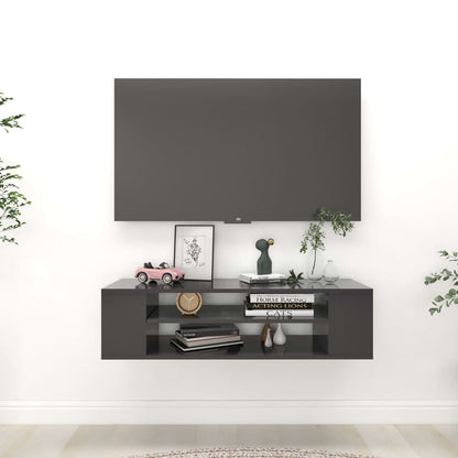 Pensile Porta Tv 100X30X26,5Cm Legno Multistrato