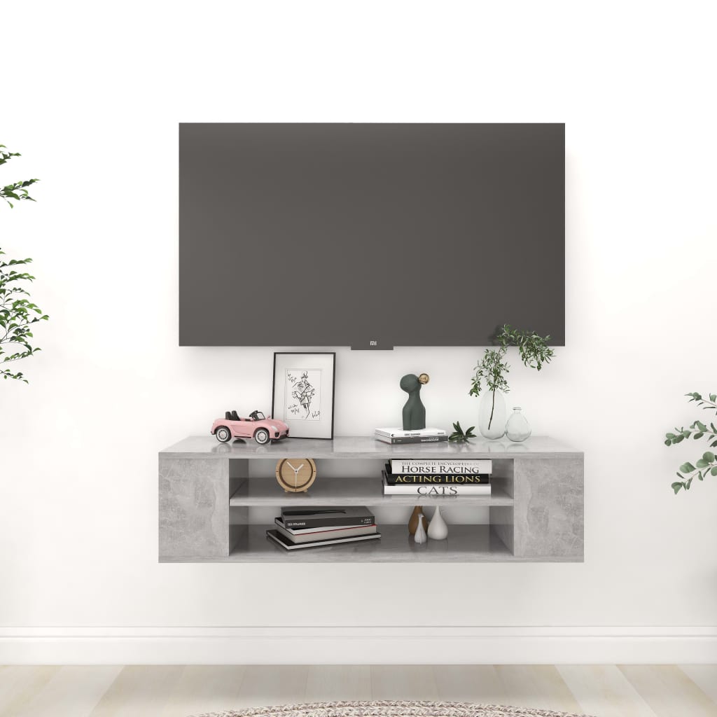 Pensile Porta Tv 100X30X26,5Cm Legno Multistrato